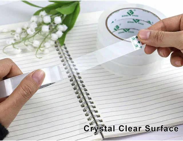 Alt view image 4 of 7 - 8Rolls Clear Tape Refills for Dispenser, Transparent Gift Wrap Tape 3inch Core for Home, Office, 3/4inch x 60yds