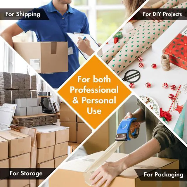 Alt view image 7 of 7 - 2 Pack Heavy Duty Packing Tape Dispenser Gun, Fits Packaging Tape up to 2 Inches Wide with 3-Inch Core, Adjustable Brake Tape Gun for Shipping, Moving, Office & Warehouse