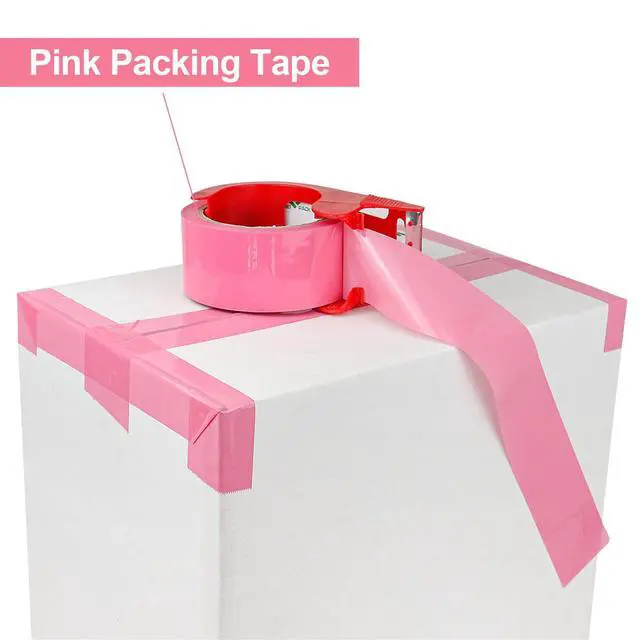 Alt view image 5 of 7 - Pink Packing Tape, 1.88'' x 55yds Per Roll,3 Rolls Heavy Duty Packaging Tape with Dispensers for Packing Shipping Moving and Sealing