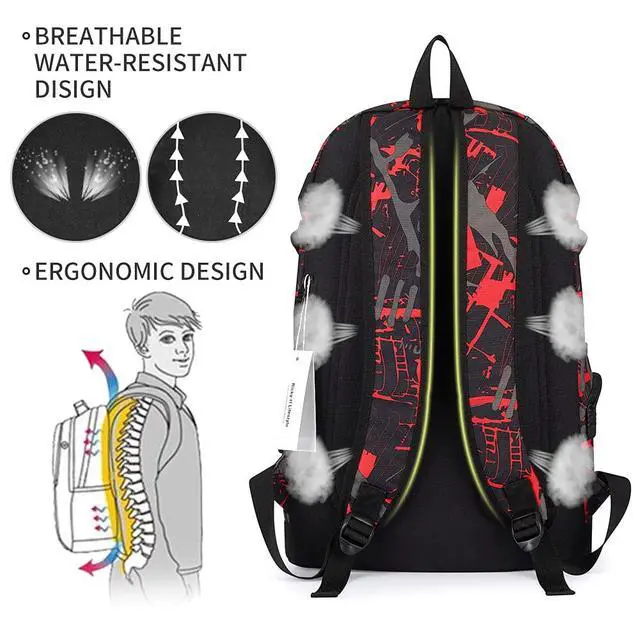 Alt view image 4 of 6 - School Backpack Travel Bag for Men & Women Lightweight College Back Pack with Laptop Compartmen