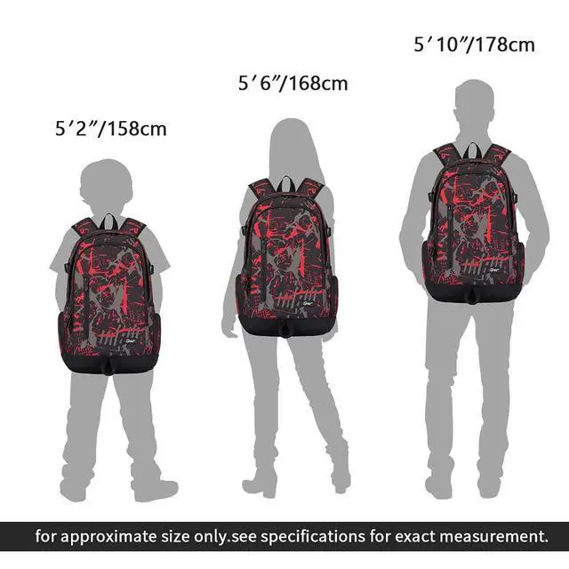 Alt view image 5 of 6 - School Backpack Travel Bag for Men & Women Lightweight College Back Pack with Laptop Compartmen