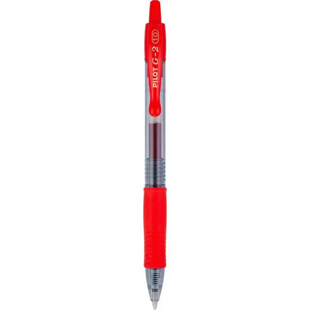 Alt view image 6 of 7 - G2 Premium Gel Roller Pens, Bold Point 1 mm, Red Pens, Pack of 12 - Ideal for School, Journaling & Office Writing
