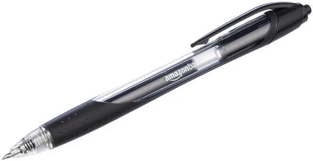 Alt view image 2 of 5 - Retractable Gel Ink Pens for Note-Taking and Office Writing, Fine Point 0.7mm, Smooth Writing, Black, 12-Pack