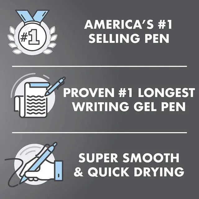 Alt view image 4 of 7 - G2 Premium Refillable and Retractable Gel Ink Pens Fine Point (0.7mm), Retractable Pens, 7 Colors, 8 Count