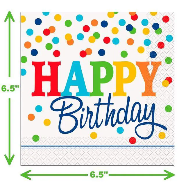 Alt view image 5 of 7 - 32 Piece Heavy Duty Polka Dot Birthday Party Plates and Napkins Set Colorful Disposable Tableware Includes 16 9-Inch Plates and 16 Napkins Fun Multicolor Dot Design