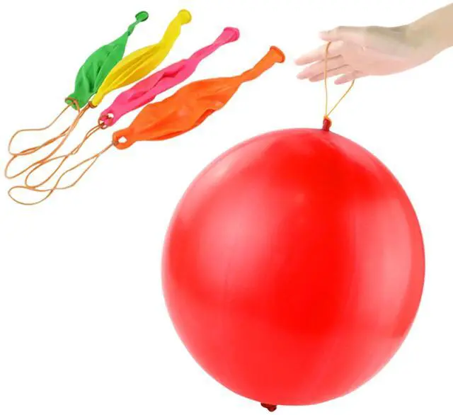 Alt view image 4 of 7 - Punch Balloons, Birthday Balloons Party Favors For Kids, 36Pcs Thickened Heavy Duty Neon Punching Bouncy Ball for Party Goodie Bag Stuffers Exciting Outdoor Play Supply