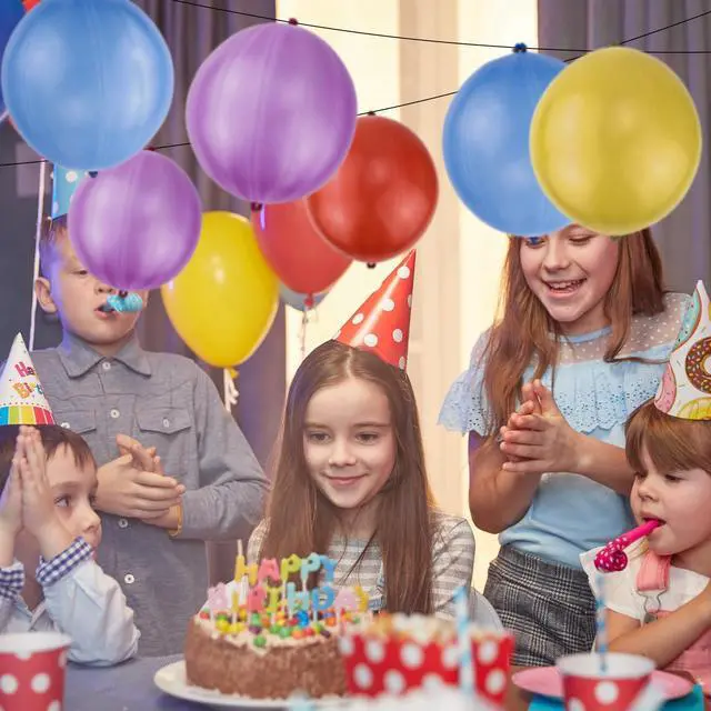 Alt view image 5 of 7 - Punch Balloons, Birthday Balloons Party Favors For Kids, 36Pcs Thickened Heavy Duty Neon Punching Bouncy Ball for Party Goodie Bag Stuffers Exciting Outdoor Play Supply