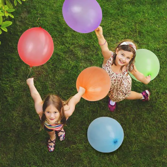 Alt view image 6 of 7 - Punch Balloons, Birthday Balloons Party Favors For Kids, 36Pcs Thickened Heavy Duty Neon Punching Bouncy Ball for Party Goodie Bag Stuffers Exciting Outdoor Play Supply