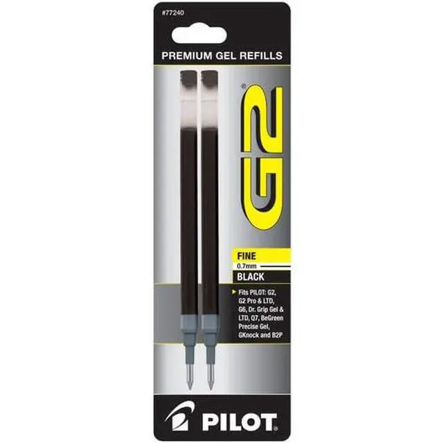 Alt view image 2 of 3 - G2 Gel Ink Refills, Fine Point 0.7 mm, Black, Pack of 6