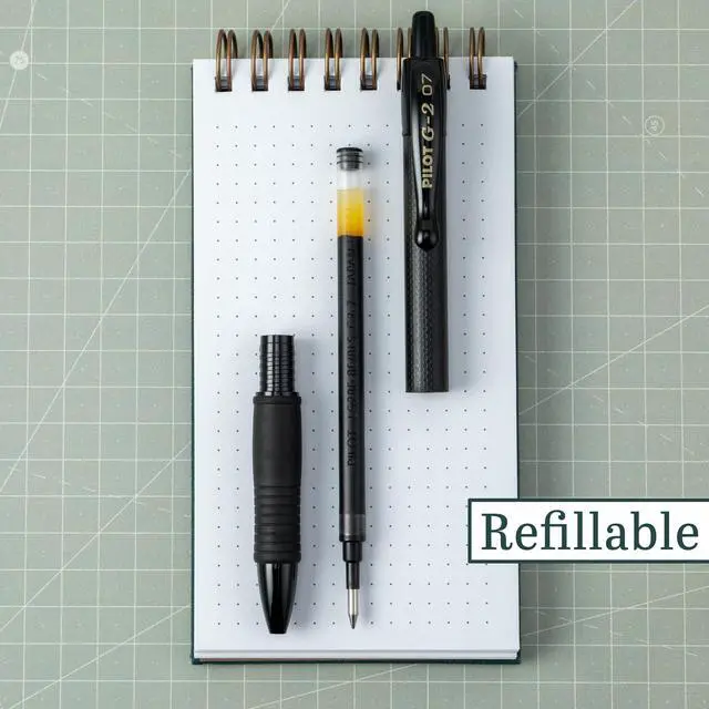 Alt view image 2 of 7 - G2 Edge Premium Gel Roller Pens, Fine Point 0.7 mm, Gel Pens Black Ink, Pack of 12 - Ideal for School, Journaling & Office Writing