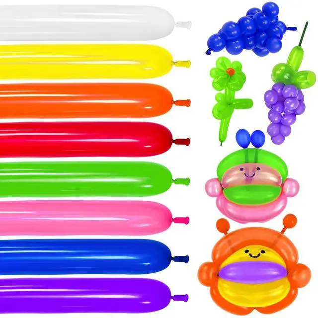 Main image of 260 Balloons for Twisting Balloon Animal,Long Skinny LatexBalloons for Modelling,Magic Balloon Animal Kit for Weddings Birthdays Party decoration,100Pcs,Multi