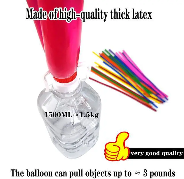 Alt view image 4 of 7 - 260 Balloons for Twisting Balloon Animal,Long Skinny LatexBalloons for Modelling,Magic Balloon Animal Kit for Weddings Birthdays Party decoration,100Pcs,Multi