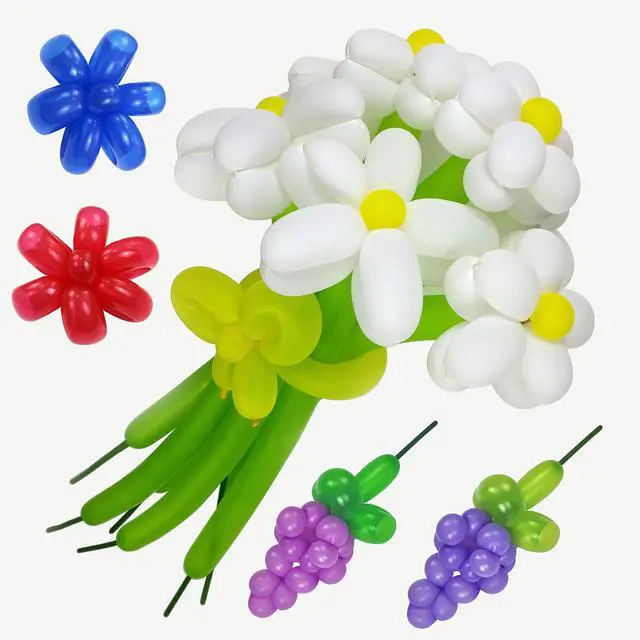 Alt view image 7 of 7 - 260 Balloons for Twisting Balloon Animal,Long Skinny LatexBalloons for Modelling,Magic Balloon Animal Kit for Weddings Birthdays Party decoration,100Pcs,Multi