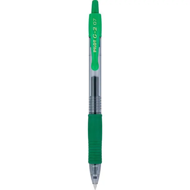 Alt view image 5 of 6 - G2 Premium Gel Roller Pens, Fine Point 0.7 mm, Green Ink Pens Fine Point, Pack of 12 - Ideal for School, Journaling, and Office Writing