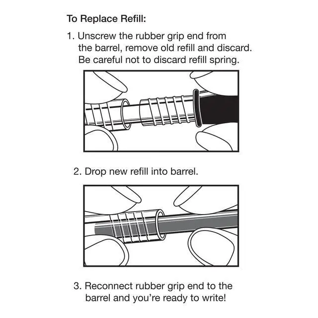 Alt view image 4 of 5 - G2 Gel Ink Refills, Fine Point 0.7 mm, G2 Pen Refills, Black, Pack of 12