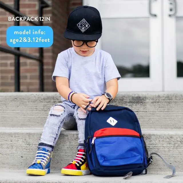Alt view image 7 of 7 - Toddler Preschool Backpack for Boys 2-4,Mini