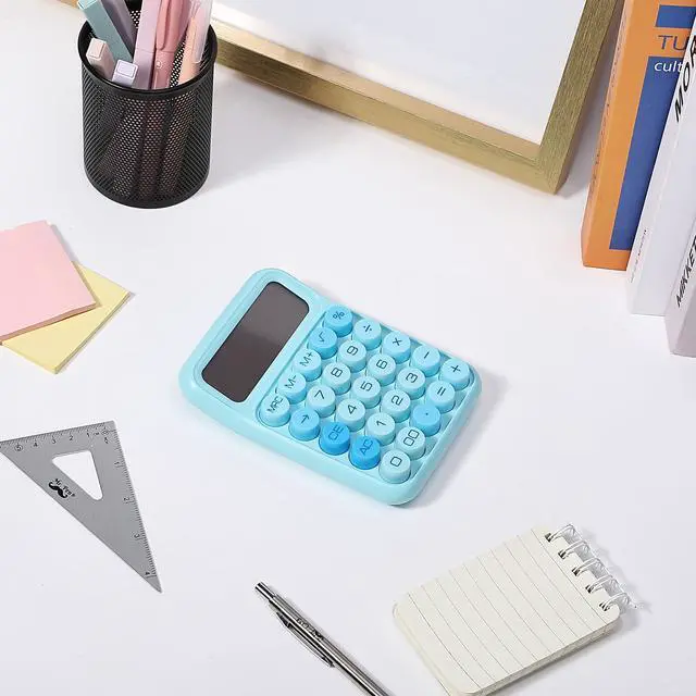 Alt view image 6 of 7 - Mechanical Switch Calculator, 12 Digit Large LCD Display