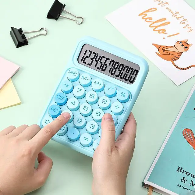 Alt view image 7 of 7 - Mechanical Switch Calculator, 12 Digit Large LCD Display
