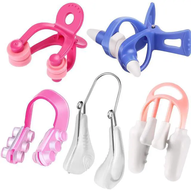 Main image of 5 Pieces Nose Clip Nose up Lifting Clips Nose Lifters Beauty Clips Silicone Nose Bridge Slimming Clips Nose Massagers Tools for Women