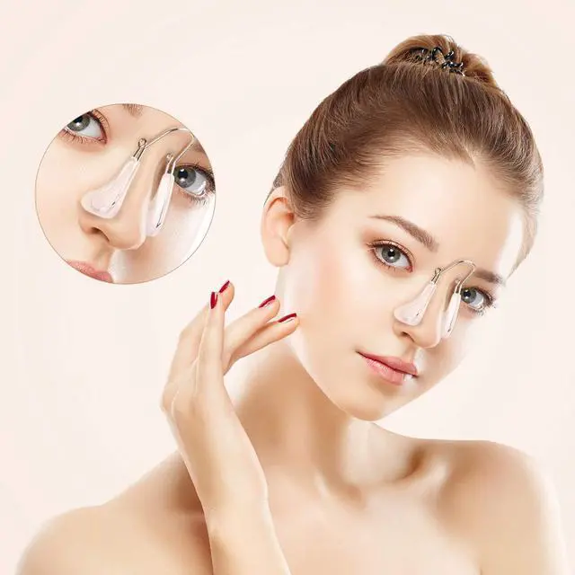 Alt view image 6 of 7 - 5 Pieces Nose Shaper Slimmer Nose up Lifting Clips Silicone Wide Bridge Clips No Pain Beauty Straightening Tools for Women