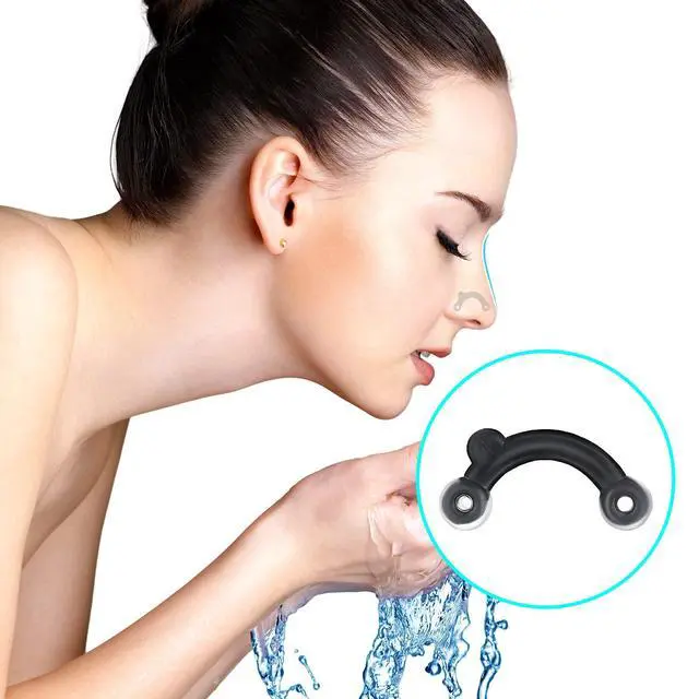 Alt view image 4 of 6 - 6 Pairs Nose Up Lifting Shaping Clip Beauty Tool Nose Shaper Inserts No Pain Invisible Nose Shaper Tool Straightening Beauty Kit for Women Men (Black)