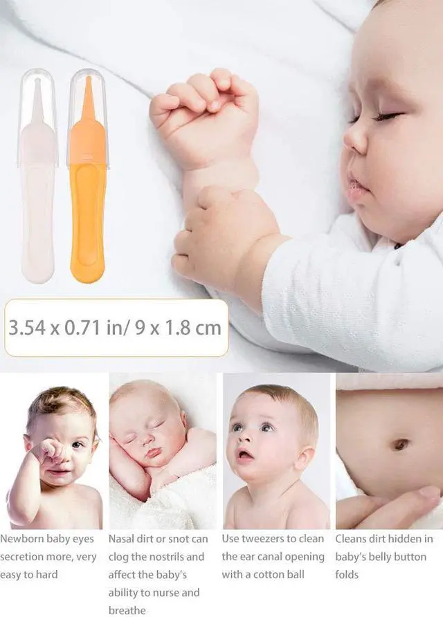 Alt view image 2 of 7 - 4 Pieces Nose Cleaning Tweezers Safe and Effective Clip Care Ear Nose Navel Clean Tool Nipper Plier Pincet Forceps