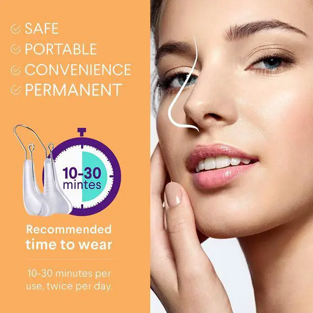 Alt view image 2 of 7 - Nose Shaper Clip - Up Lifting Clip, Pain-Free Soft Silicone Nose Slimming Device, Bridge Straightener Corrector Beauty Tool