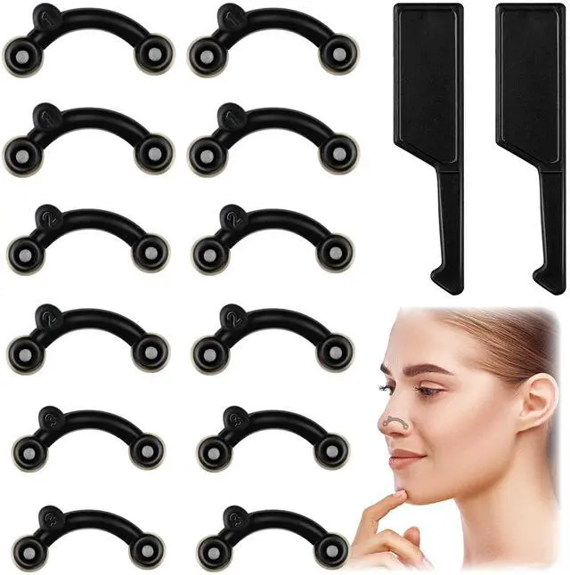 Main image of 2 Sets Nose up Lifting Shaper Clip Clipper Nose Shaper Lifter Inserts Shaping Clip Silicone Beauty Tools Invisible Face Slimming Device