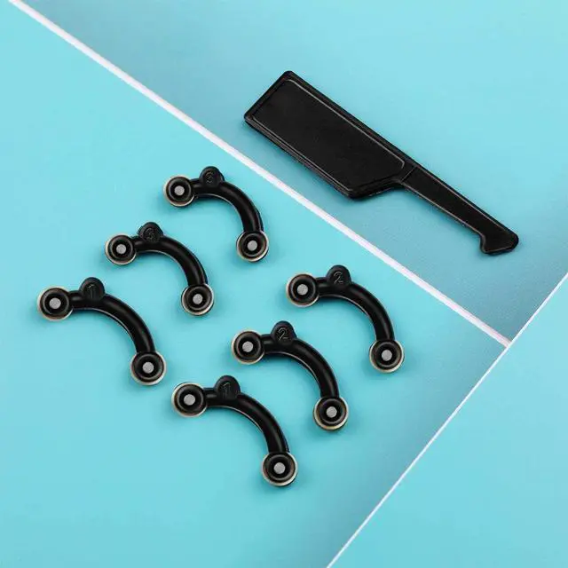 Alt view image 5 of 7 - 2 Sets Nose up Lifting Shaper Clip Clipper Nose Shaper Lifter Inserts Shaping Clip Silicone Beauty Tools Invisible Face Slimming Device