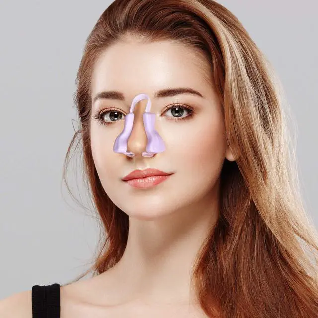 Alt view image 7 of 7 - 4 Pieces Nose Shaper Slimmer Lifting Clips Straightener Safety Silicone Bridge Shaper Beauty Tool Kit Set for Women Wide Nose
