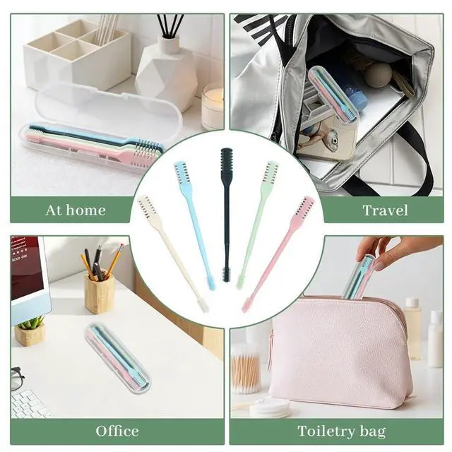 Alt view image 7 of 7 - 5Pcs 2-in-1 Double Sided Nose Knife Nasal Hair Cutter for Women&Men
