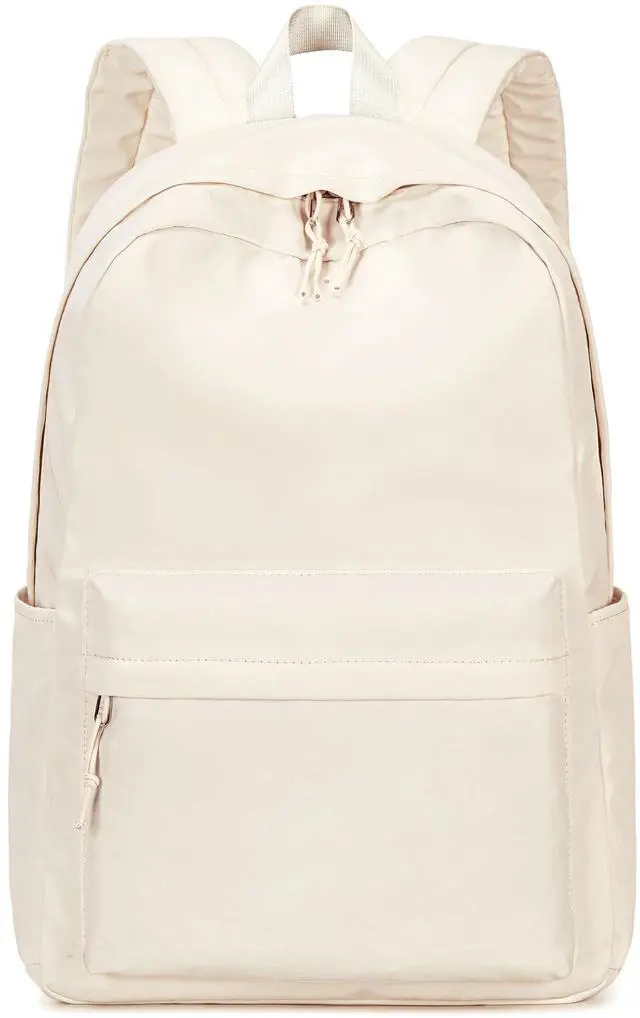 Alt view image 7 of 7 - School Backpack for Teen Girls Women Laptop Backpack College Bookbags Middle School Travel Work Commuter Back Pack(Solid Beige)