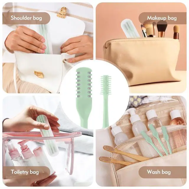 Alt view image 7 of 7 - 5Pcs 2-in-1 Nasal Hair Cutter, Double Sided Nose Hair Cutter, Portable 360° Rotating Manual Nose Hair Trimmer for Men and Women, Mint Green