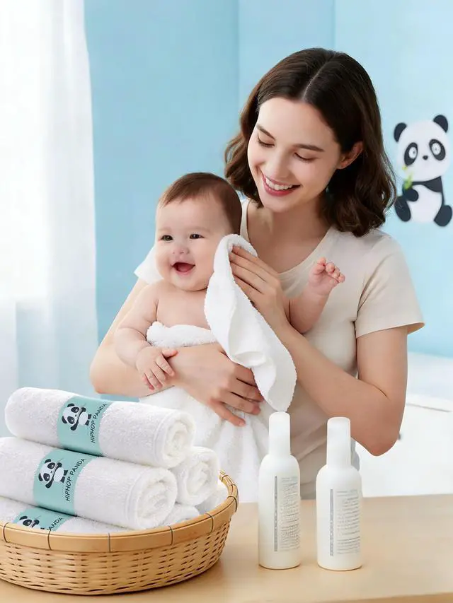 Alt view image 3 of 7 - Baby Washcloths, Rayon Made from Bamboo - 2 Layer Ultra Soft Absorbent Newborn Bath Face Towel - Reusable Baby Wipes for Delicate Skin - White, 6 Pack
