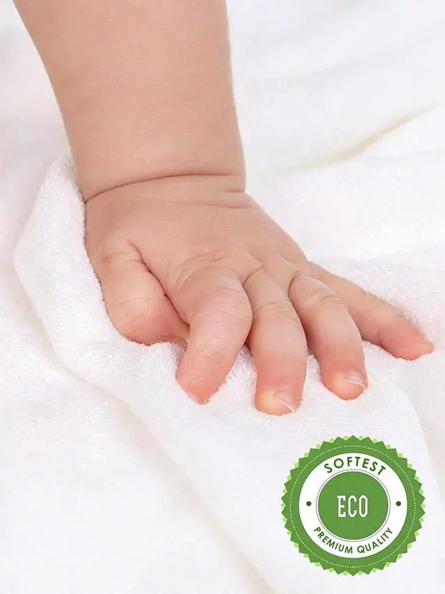 Alt view image 5 of 7 - Baby Washcloths, Rayon Made from Bamboo - 2 Layer Ultra Soft Absorbent Newborn Bath Face Towel - Reusable Baby Wipes for Delicate Skin - White, 6 Pack