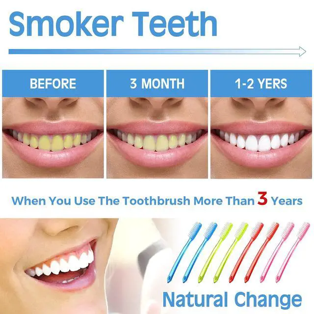 Alt view image 4 of 6 - 12 Pieces Extra Hard and Firm Toothbrush for Adults Bulk Large Long Head Bristle Full Head Manual Huge Toothbrush for Whitening Cleaning