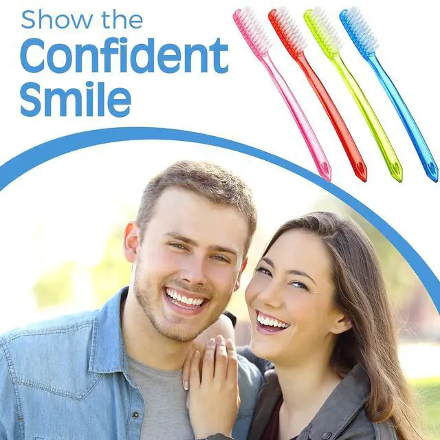 Alt view image 6 of 6 - 12 Pieces Extra Hard and Firm Toothbrush for Adults Bulk Large Long Head Bristle Full Head Manual Huge Toothbrush for Whitening Cleaning