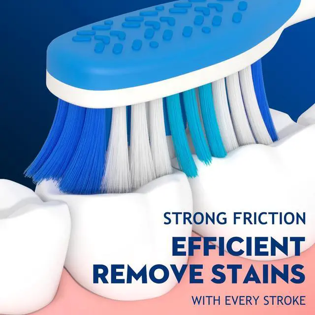 Alt view image 5 of 7 - Adult Hard bristled Manual Toothbrush with Excellent Cleaning Effect, Equipped with Tongue Coating Brush and Wavy bristles for More Effective Cleaning of Teeth6pack