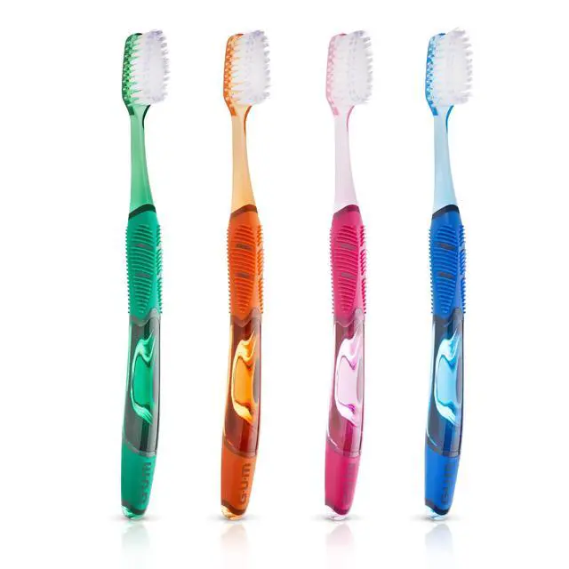 Alt view image 6 of 7 - Deep Clean Technique Toothbrush for Adults with Soft Ultra-Fine Tapered Bristles for Deeper Reach, Full Head, 2 Count