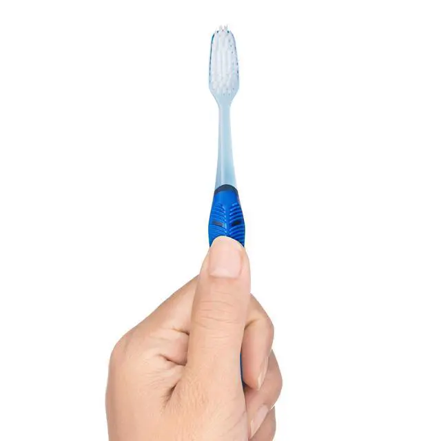 Alt view image 7 of 7 - Deep Clean Technique Toothbrush for Adults with Soft Ultra-Fine Tapered Bristles for Deeper Reach, Full Head, 2 Count