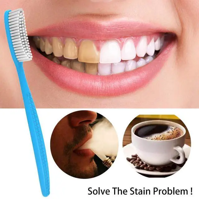 Alt view image 4 of 6 - Extra Hard & Firm Toothbrush Large Long Head Whitening Teeth Pack of 4