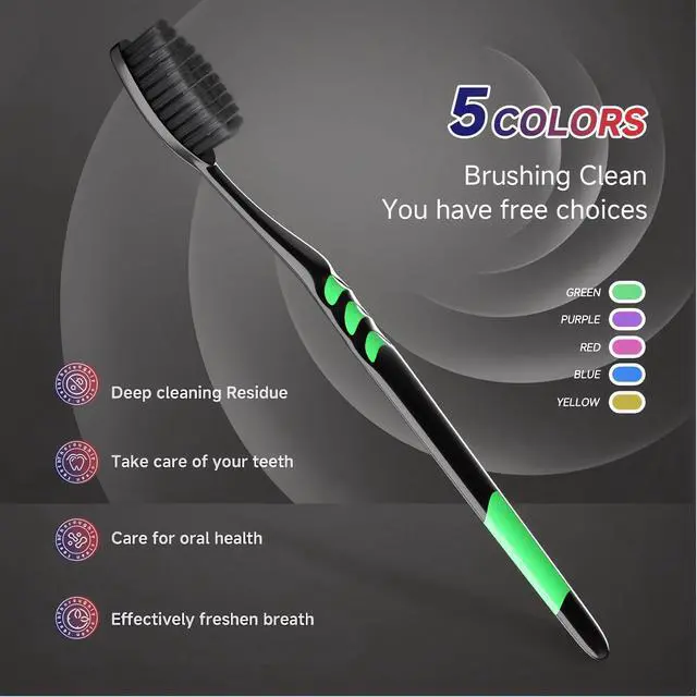 Alt view image 6 of 7 - 50 PCS Individually Wrapped Bulk Toothbrush Pack, Disposable Soft Bristle for Adult or Kid, Ergonomic Handle, Perfect for Travel, Hotel, Donation