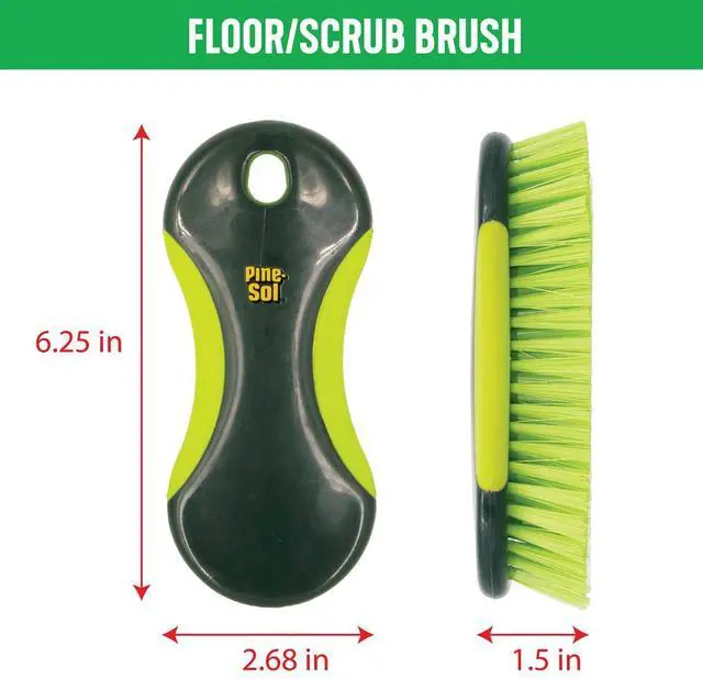Alt view image 5 of 7 - Scrub Brush Set - Long Handle Cleaning Brushes with Heavy Duty Bristles and Comfort Grip - Scrubbers for Kitchen, Household, and Dishwashing, 5 Pieces