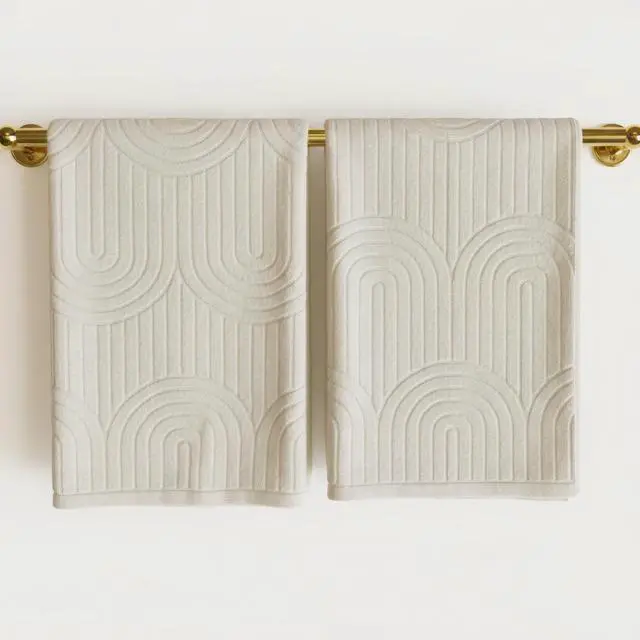 Main image of Decorative Hand Towels for Your Bathroom Or Kitchen Luxurious Set of 2 Soft Boho Cotton Towels are Absorbent, Lightweight & Dry Quickly - Perfect to Elevate Any Bath Decoration at Home