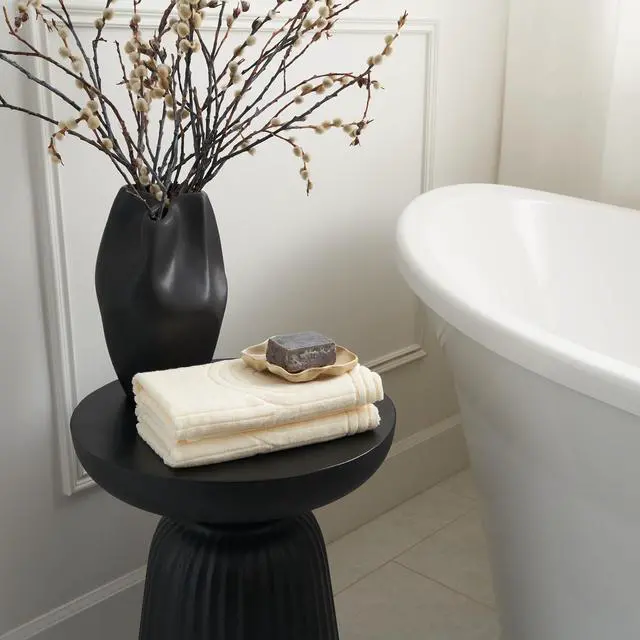Alt view image 7 of 7 - Decorative Hand Towels for Your Bathroom Or Kitchen Luxurious Set of 2 Soft Boho Cotton Towels are Absorbent, Lightweight & Dry Quickly - Perfect to Elevate Any Bath Decoration at Home