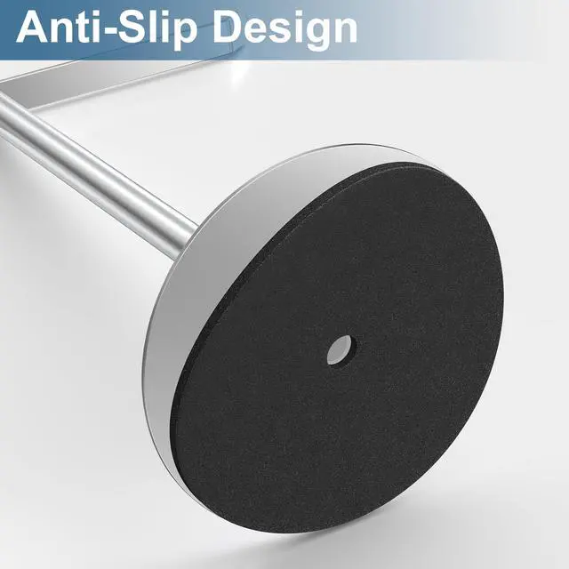 Alt view image 5 of 7 - Towel Rack T-Shape Hand Towel Holder for Bathroom,Headband Holder Organizer and Bathroom Towel Racks,Kitchen Towel Rack Silver Hand Towel Holder