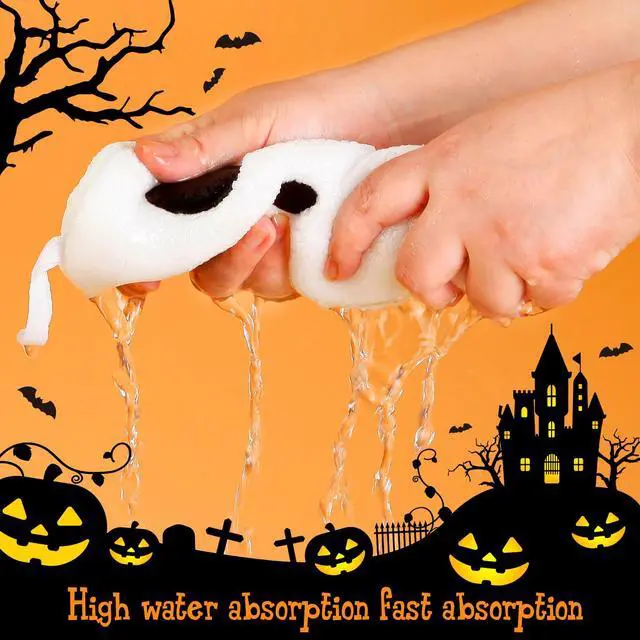 Alt view image 3 of 7 - 2 Pack Hand Towels Halloween Ghost Embroidered Premium Luxury Decor Bathroom Decorative Dish Towels Set for Drying, Cleaning, Cooking, Holiday Towels Gift Set