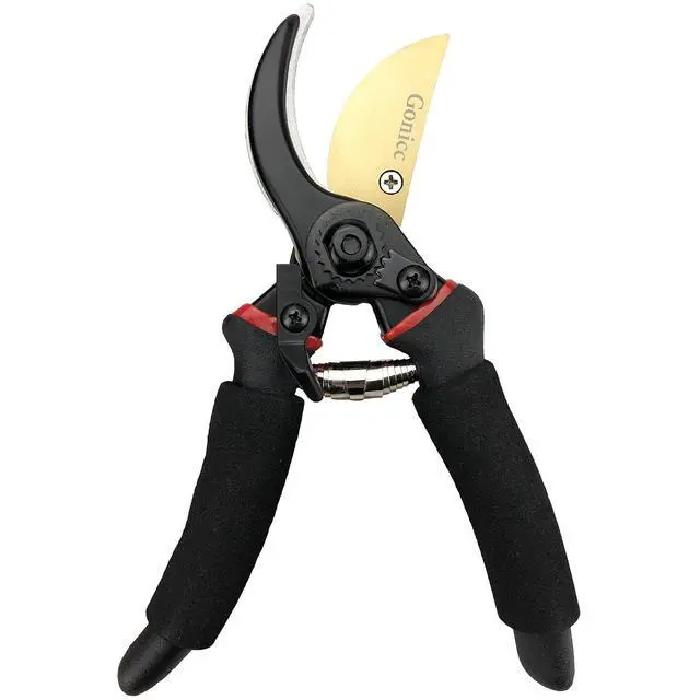 Alt view image 2 of 7 - 8" Professional Premium Titanium Bypass Pruning Shears (GPPS-1003), Hand Pruners, Garden Clippers, Bonsai Cutters