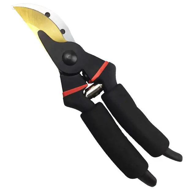 Alt view image 4 of 7 - 8" Professional Premium Titanium Bypass Pruning Shears (GPPS-1003), Hand Pruners, Garden Clippers, Bonsai Cutters