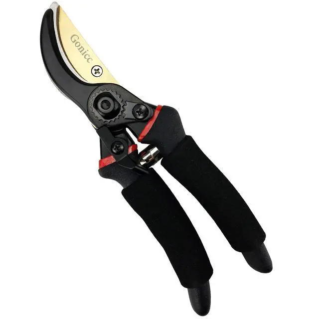 Alt view image 3 of 7 - 8" Professional Premium Titanium Bypass Pruning Shears (GPPS-1003), Hand Pruners, Garden Clippers, Bonsai Cutters